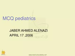 MCQ pediatrics