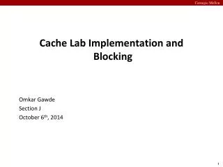 cache lab implementation and blocking