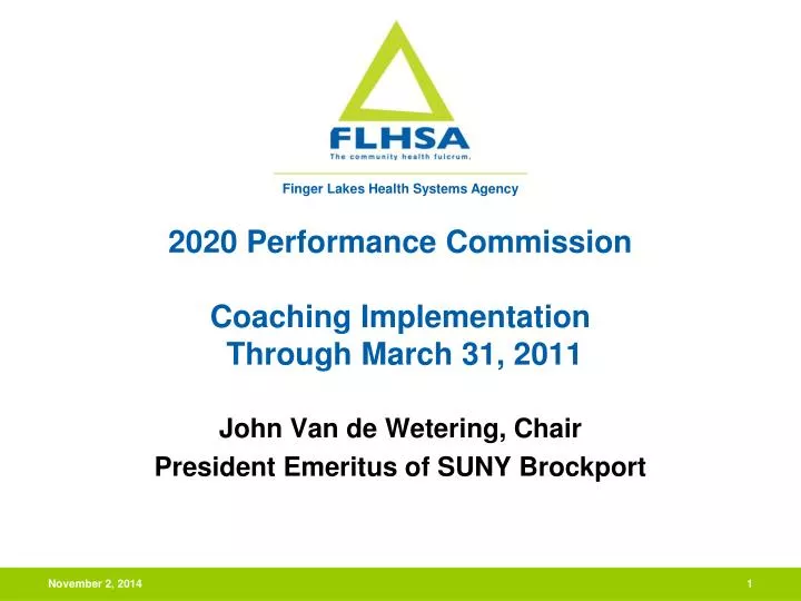 2020 performance commission coaching implementation through march 31 2011