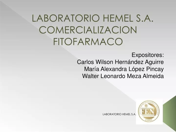 laboratorio hemel s a comercializacion fitofarmaco