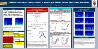 Isolating Speech from a Desired Talker in a Room with Multiple Talkers Using Phase Information