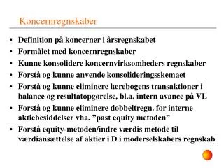 koncernregnskaber