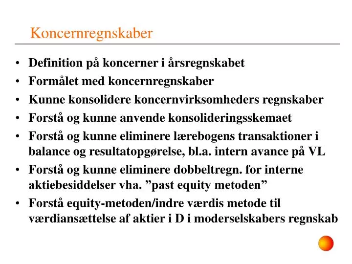 koncernregnskaber