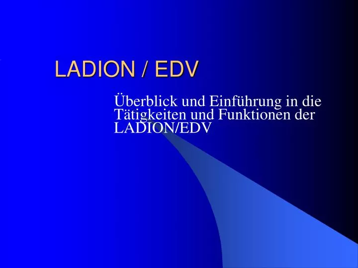 ladion edv