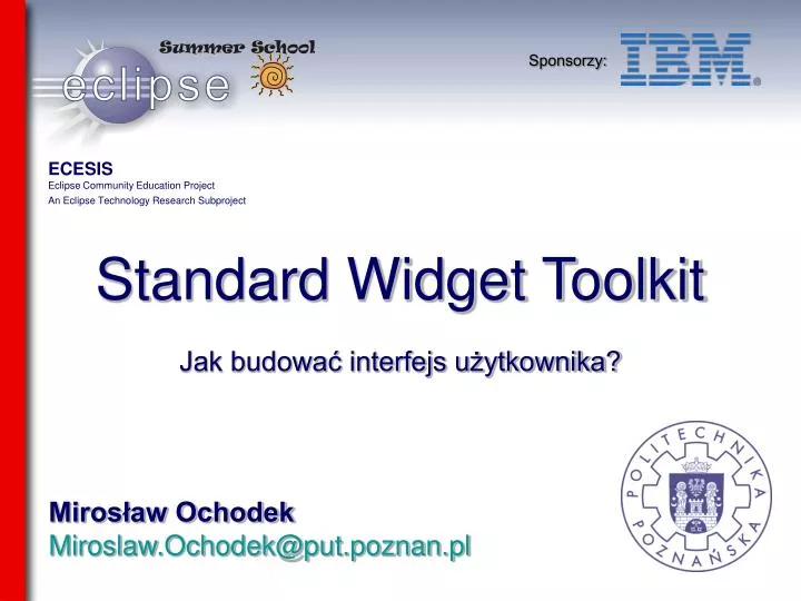 standard widget toolkit
