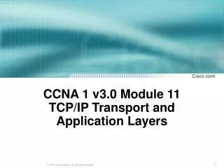 ccna 1 v3 0 module 11 tcp ip transport and application layers