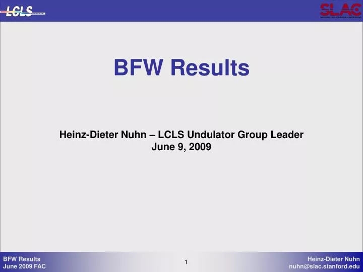 bfw results