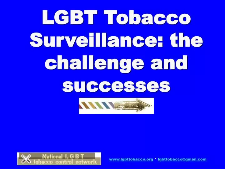 lgbt tobacco surveillance the challenge and successes
