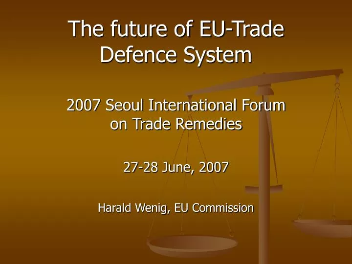 the future of eu trade defence system