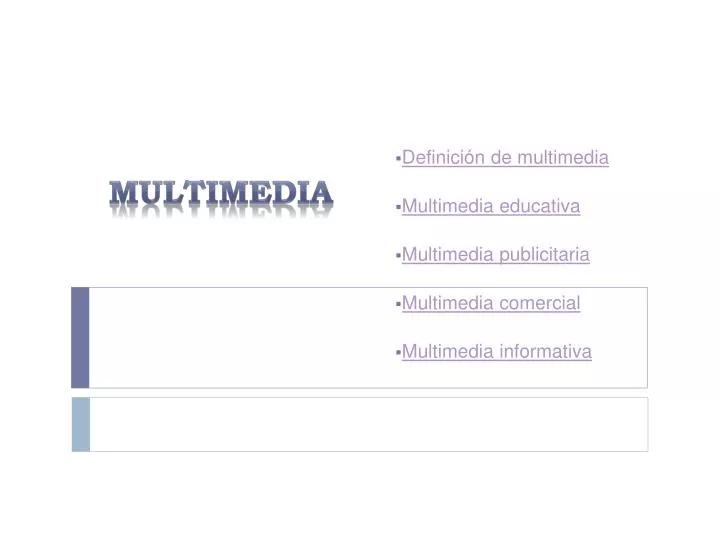 multimedia