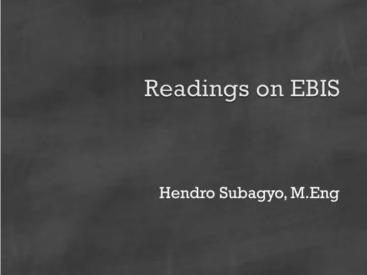 readings on ebis