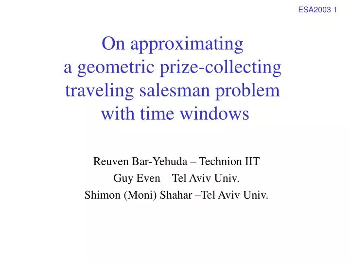 on approximating a geometric prize collecting traveling salesman problem with time windows