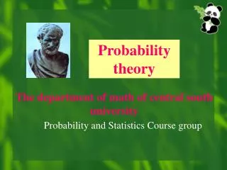 Probability theory