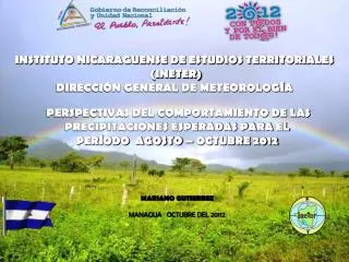 instituto nicaraguense de estudios territoriales ineter direcci n general de meteorolog a