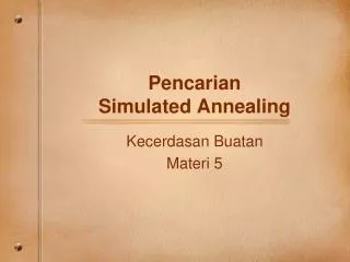 pencarian simulated annealing