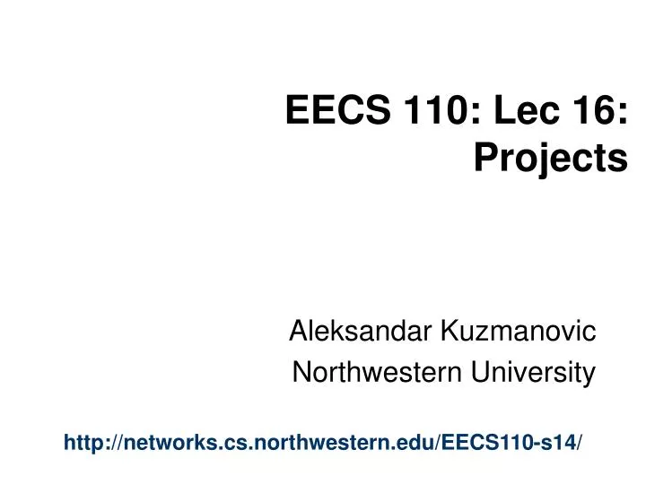 eecs 110 lec 16 projects