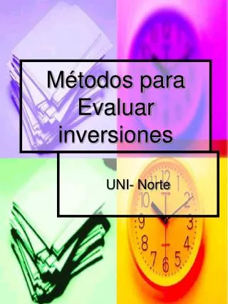 m todos para evaluar inversiones
