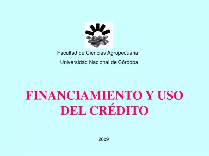 financiamiento y uso del cr dito