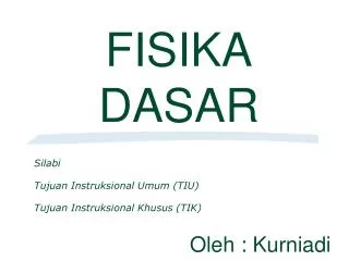 fisika dasar