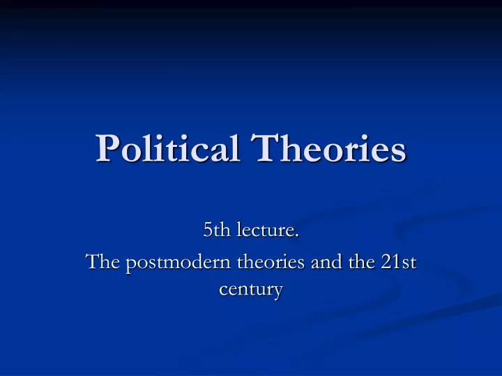 political theories