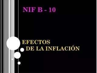 efectos de la inflaci n