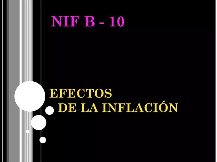 efectos de la inflaci n