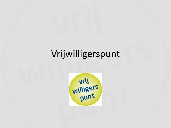 vrijwilligerspunt