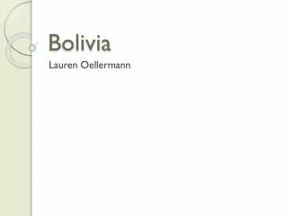 bolivia