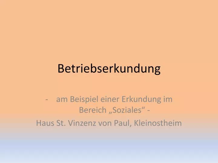 betriebserkundung