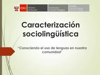 caracterizaci n socioling stica