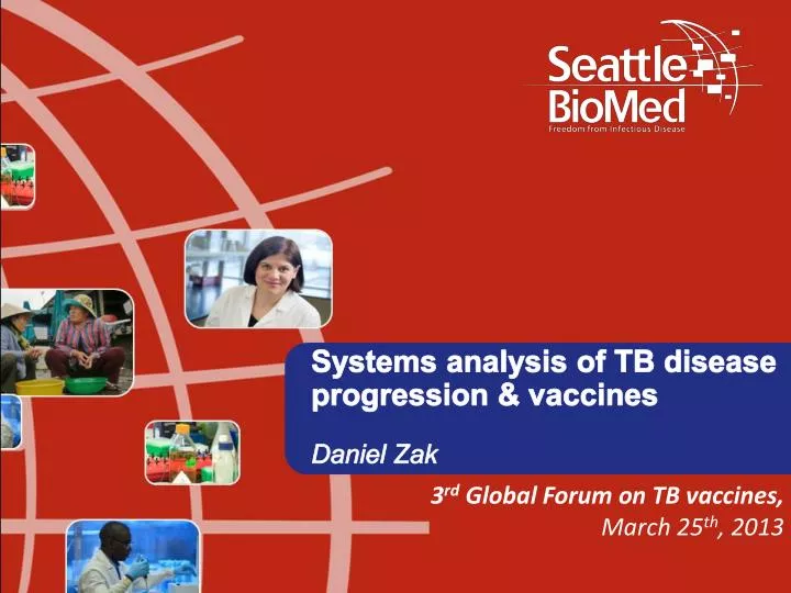 systems analysis of tb disease progression vaccines daniel zak