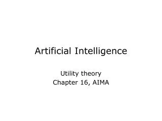 Artificial Intelligence