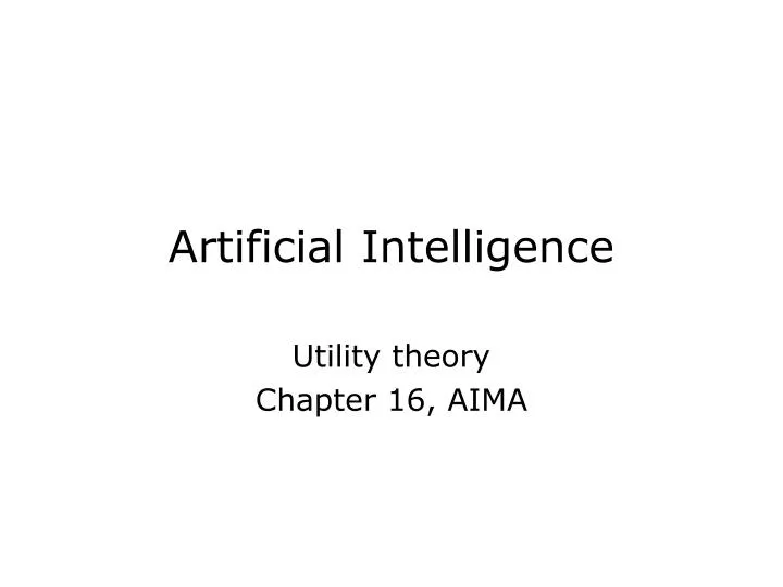 artificial intelligence