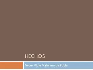 hechos