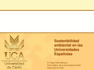 sostenibilidad ambiental en las universidades espa olas