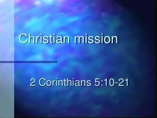 Christian mission