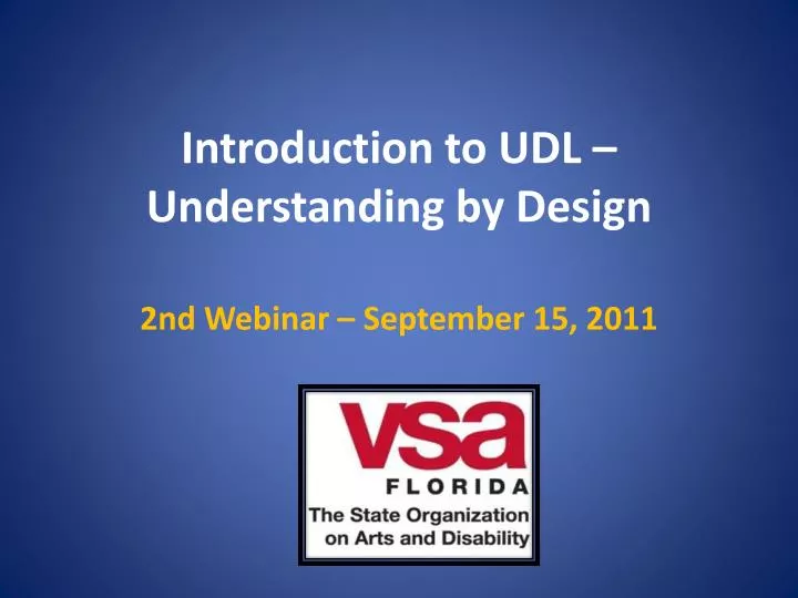 introduction to udl understanding by design