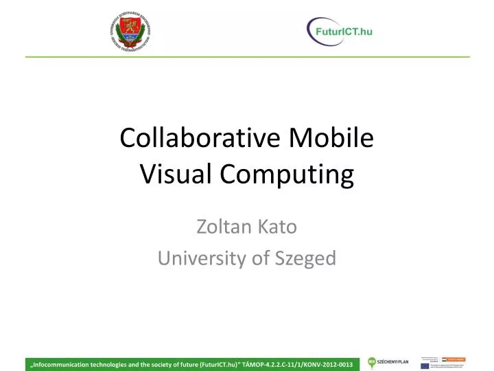 collaborative mobile visual computing