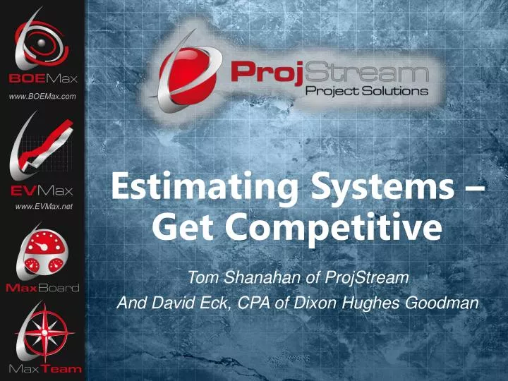 estimating systems get competitive