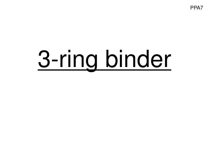 3 ring binder