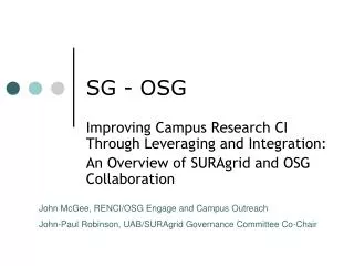 SG - OSG