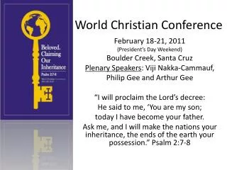 World Christian Conference