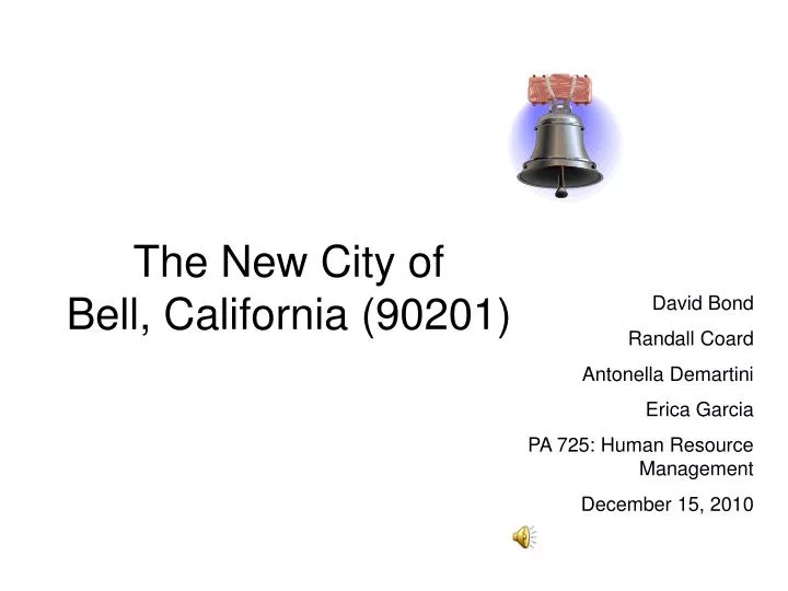 the new city of bell california 90201