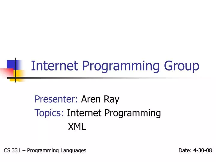 internet programming group