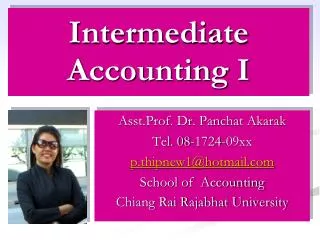 intermediate accounting i