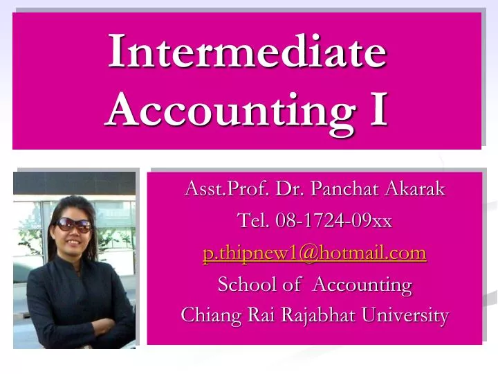 intermediate accounting i