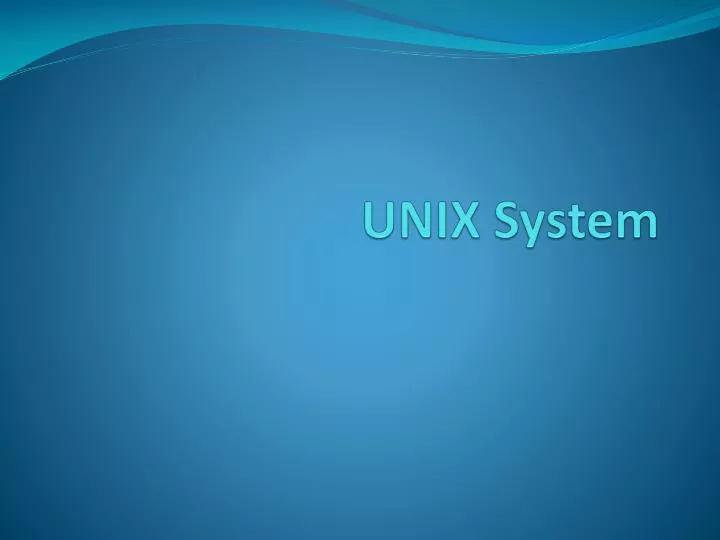 unix system