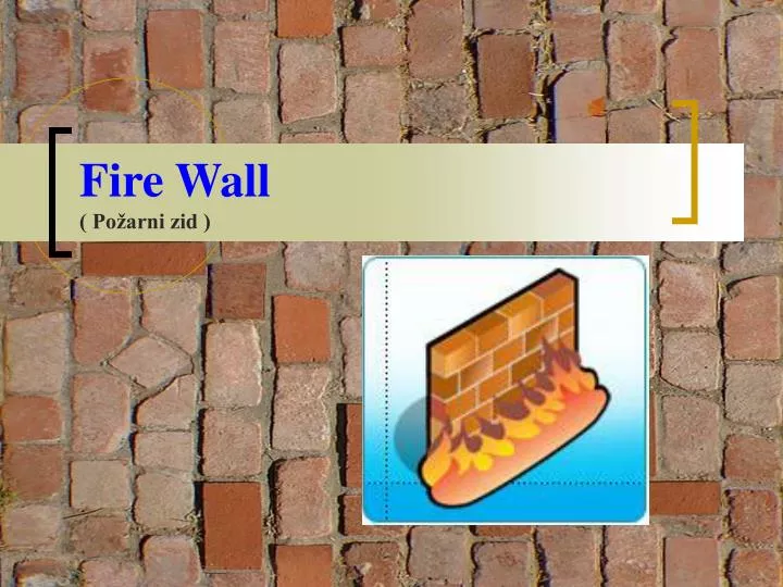 fire wall po arni zid