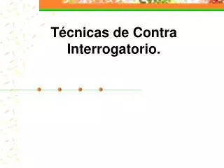 t cnicas de contra interrogatorio