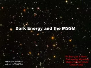 Dark Energy and the MSSM